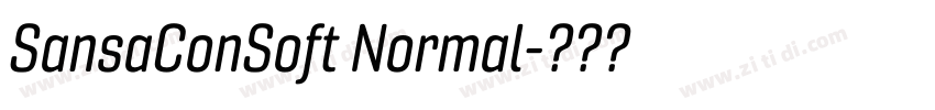 SansaConSoft Normal字体转换